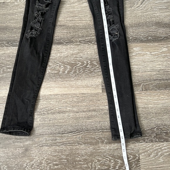 J Brand Black Distressed Skinny Jeans 27 - Picture 10 of 11